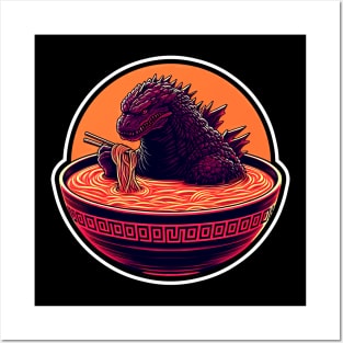 Godzilla Ramen 4 Posters and Art